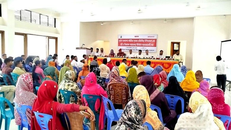 ফুলবাড়ীতে নারী-শিশুবান্ধব আশ্রয়কেন্দ্র নির্মাণে অ্যাডভোকেসি সভা