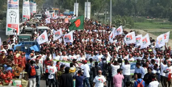 [জামায়াত নেতা আজহারুলের মুক্তির দাবিতে রংপুরে বিক্ষোভ]